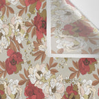 pattern lush red, beige and white peonies Wall Tapestry Gallery Image 3