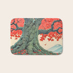 Hen The Master - A Contemporary Ukiyo-e Nature Landscape Bath Mat Gallery Image 1