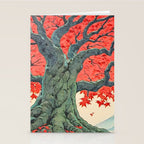 Hen The Master - A Contemporary Ukiyo-e Nature Landscape Stationery Card Gallery Image 2