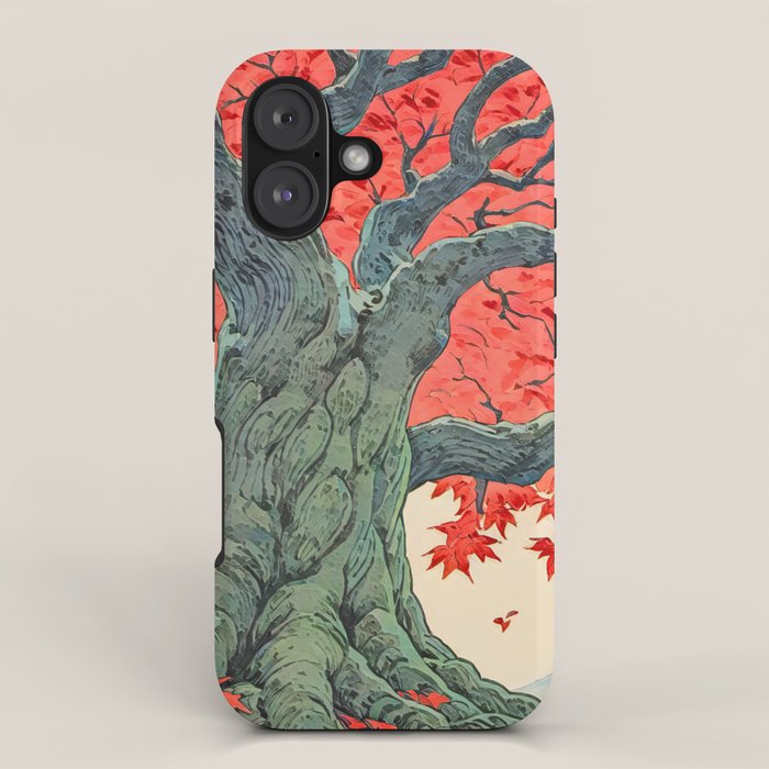 Hen The Master - A Contemporary Ukiyo-e Nature Landscape iPhone Case Gallery Image 1
