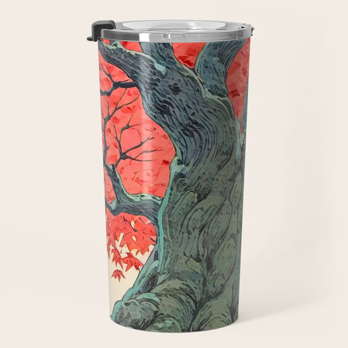 Hen The Master - A Contemporary Ukiyo-e Nature Landscape Travel Mug Gallery Image 3