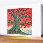 Hen The Master - A Contemporary Ukiyo-e Nature Landscape Wall Mural Gallery Image 2