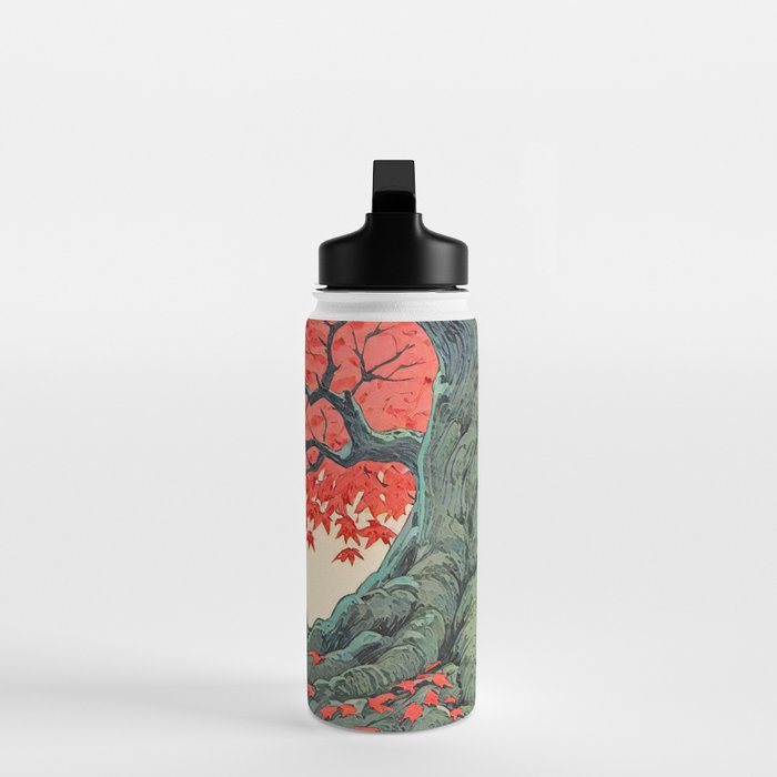 Hen The Master - A Contemporary Ukiyo-e Nature Landscape Water Bottle Gallery Image 3