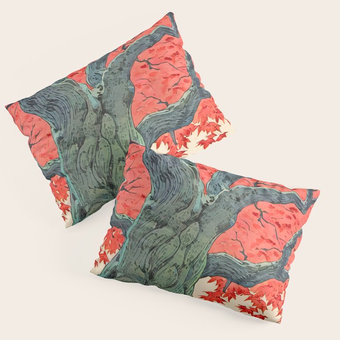 Hen The Master - A Contemporary Ukiyo-e Nature Landscape Pillow Sham Gallery Image 3