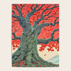 Hen The Master - A Contemporary Ukiyo-e Nature Landscape Poster Gallery Image 4