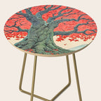 Hen The Master - A Contemporary Ukiyo-e Nature Landscape Side Table Gallery Image 2