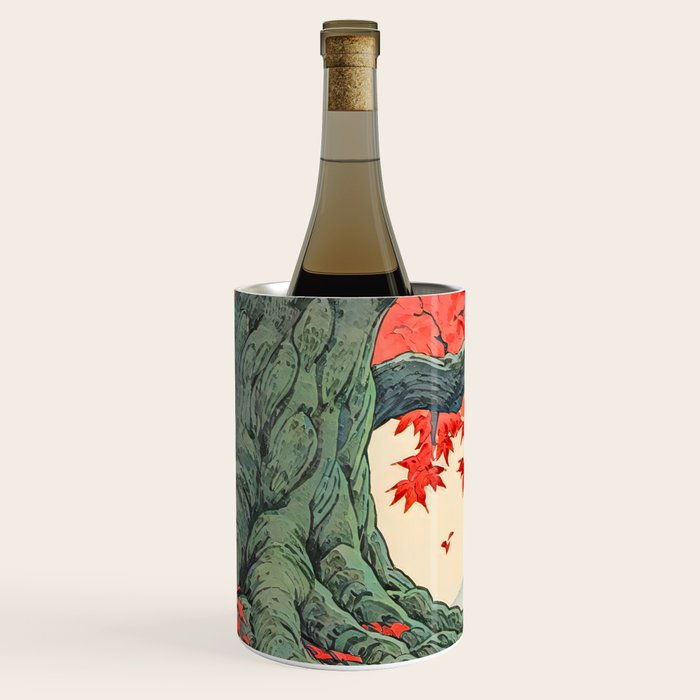 Hen The Master - A Contemporary Ukiyo-e Nature Landscape Wine Chiller Gallery Image 1