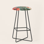 Hen The Master - A Contemporary Ukiyo-e Nature Landscape Stool Gallery Image 1