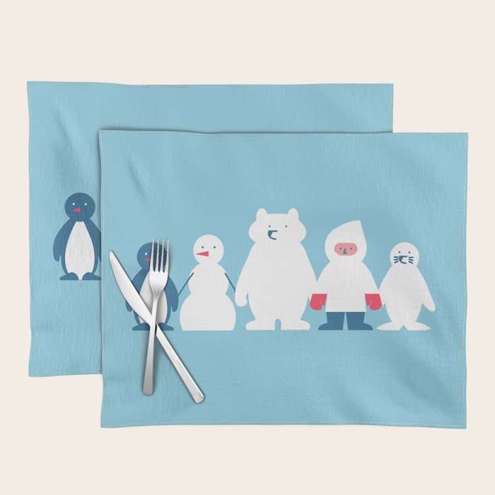 Winter friends Placemat Gallery Image 1
