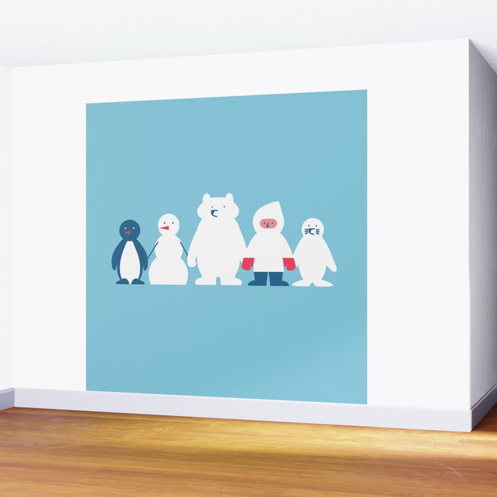 Winter friends Wall Mural Gallery Image 2