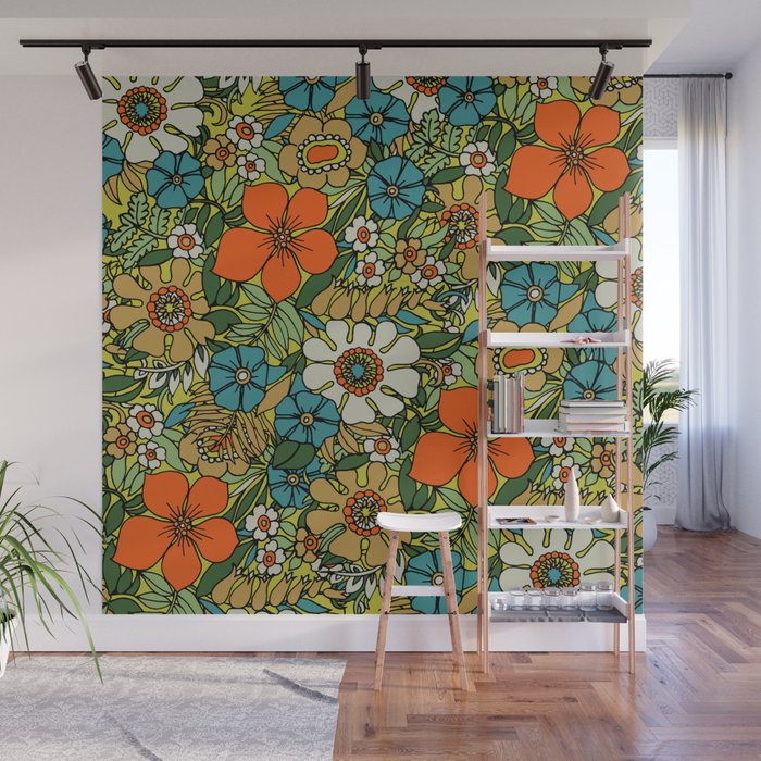 70s Plate Wall Mural Gallery Image 1