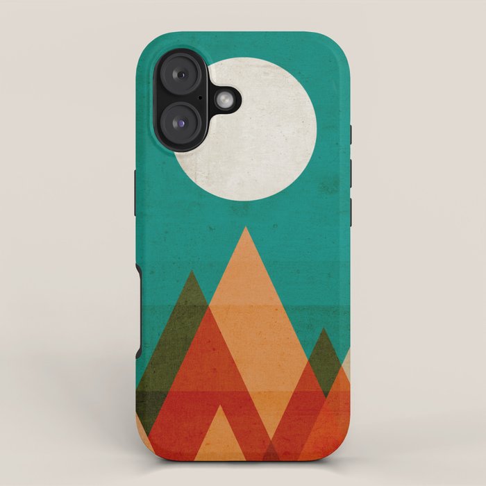 Full moon over Sahara desert iPhone Case Gallery Image 1
