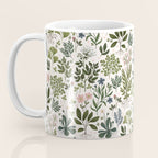 Herbarium ~ vintage inspired botanical art print ~ white Coffee Mug Gallery Image 3