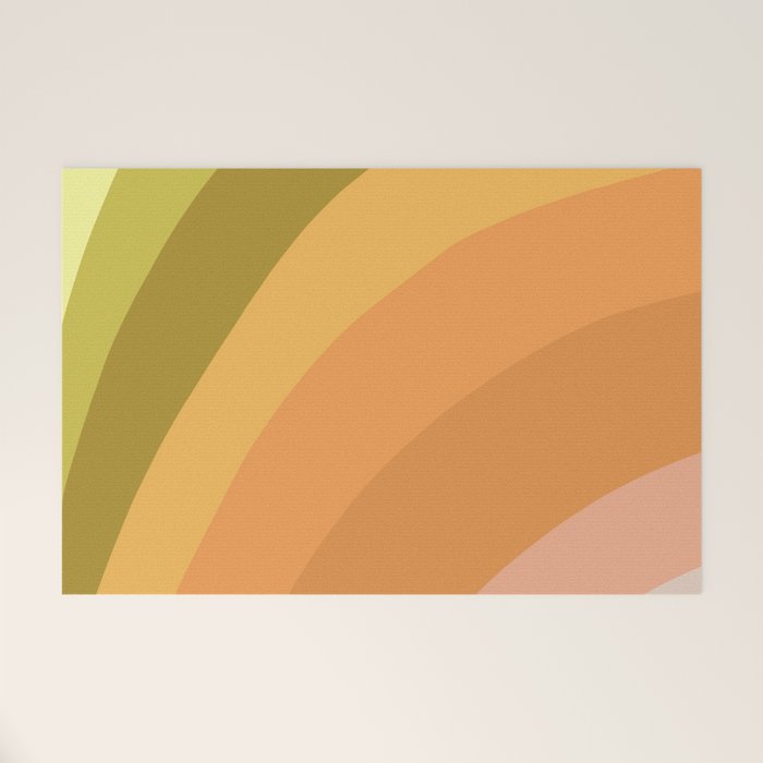 Retro Rainbow Welcome Mat Gallery Image 1