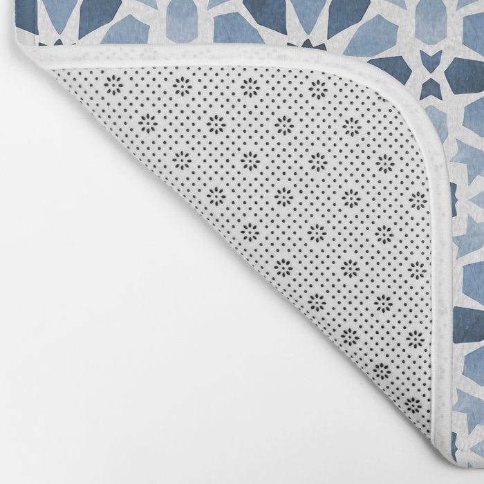 Watercolor Zellige Harmony Bath Mat Gallery Image 2