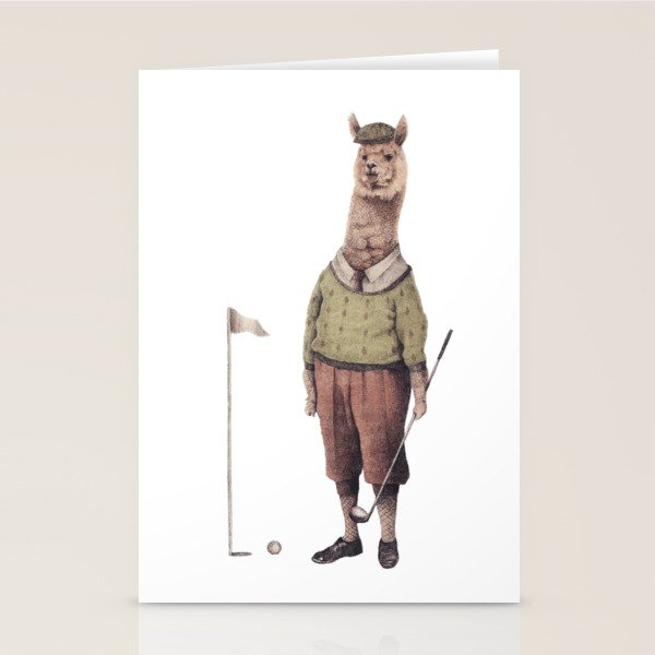 Alpaca Golf Club Stationery Card Gallery Image 2