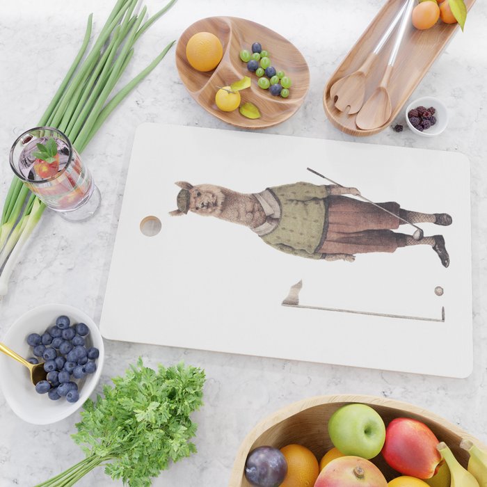 Alpaca Golf Club Cutting Board Gallery Image 2