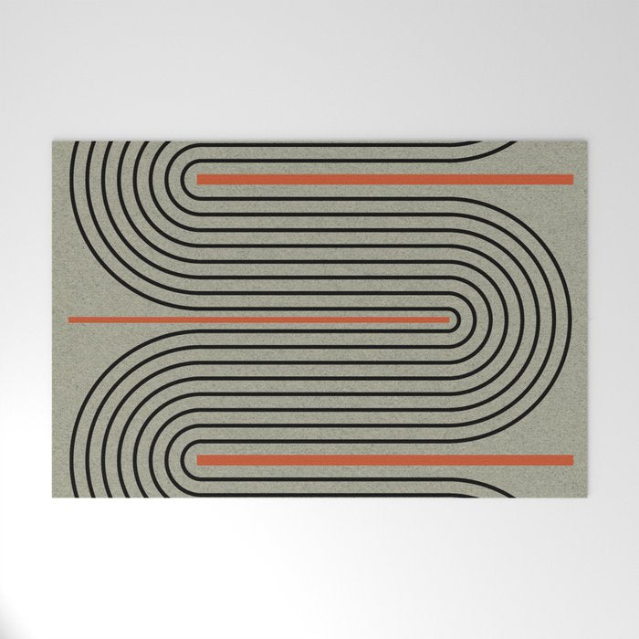 Modern Contemporary Balance No.1 Welcome Mat Gallery Image 1