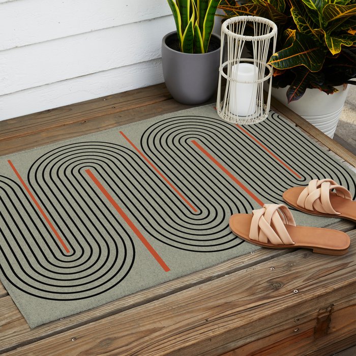 Modern Contemporary Balance No.1 Outdoor Rug Gallery Image 2