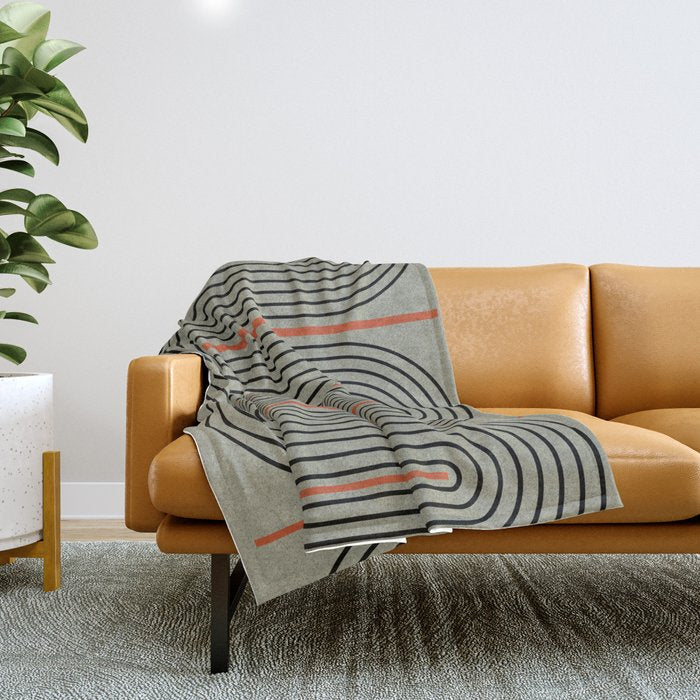 Modern Contemporary Balance No.1 Throw Blanket Gallery Image 1