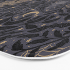 Mysterious Garden - midnight violet Bath Mat Gallery Image 3