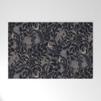 Mysterious Garden - midnight violet Welcome Mat Gallery Image 1