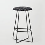 Mysterious Garden - midnight violet Stool Gallery Image 1