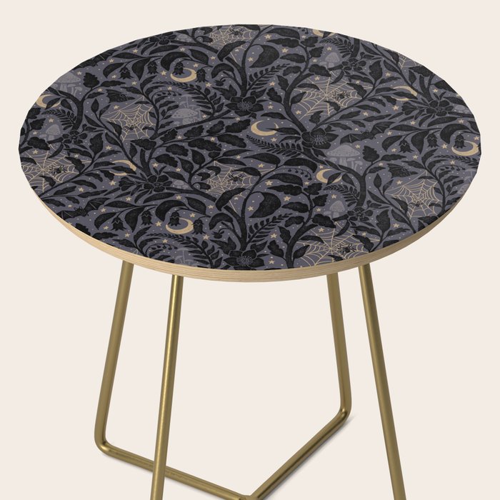 Mysterious Garden - midnight violet Side Table Gallery Image 2