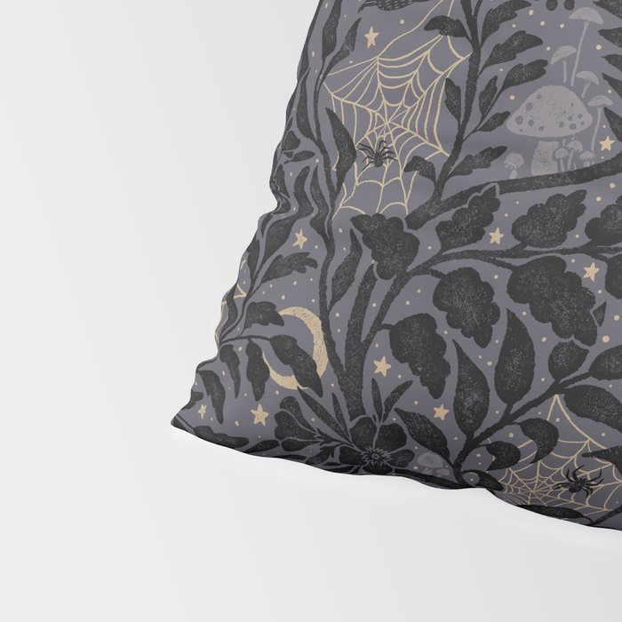 Mysterious Garden - midnight violet Pillow Sham Gallery Image 4