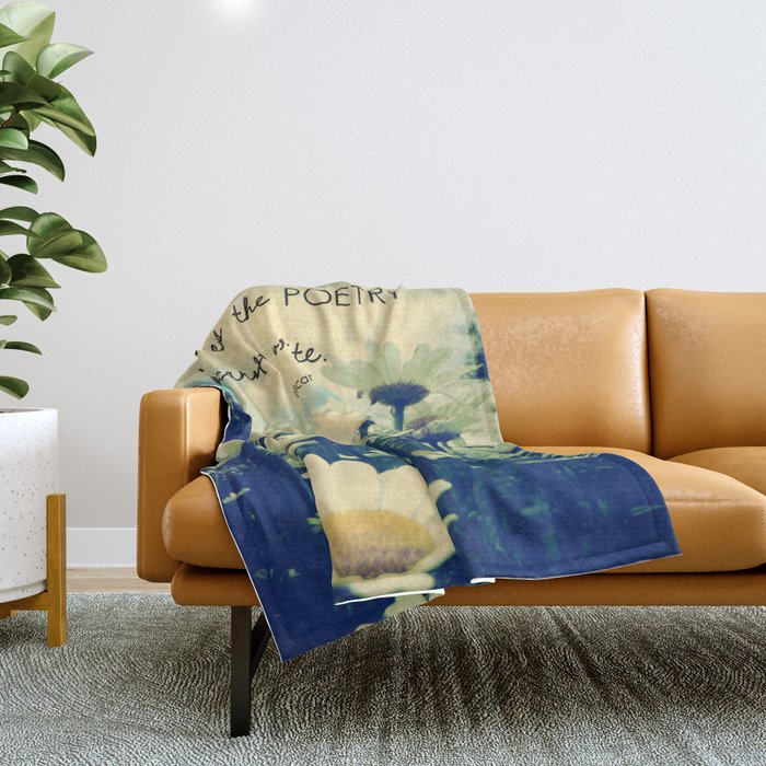Poetic Life Throw Blanket Gallery Image 1