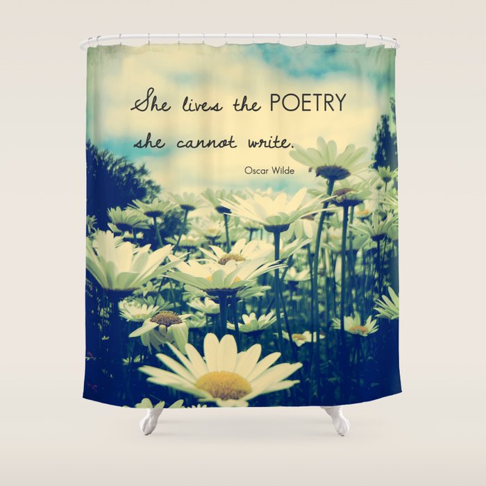 Poetic Life Shower Curtain Gallery Image 1
