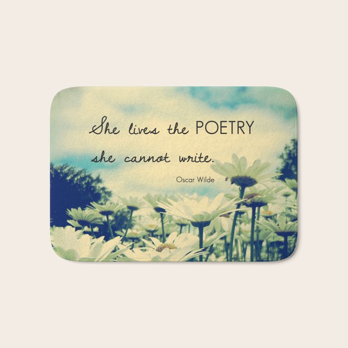 Poetic Life Bath Mat Gallery Image 1