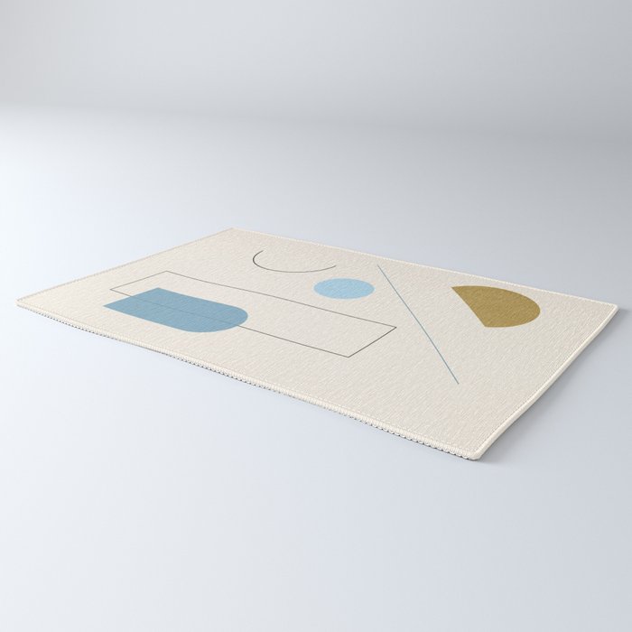 minimal geometric art 3 Rug Gallery Image 3