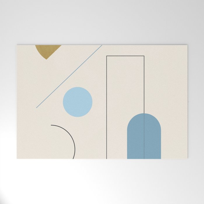 minimal geometric art 3 Welcome Mat Gallery Image 1