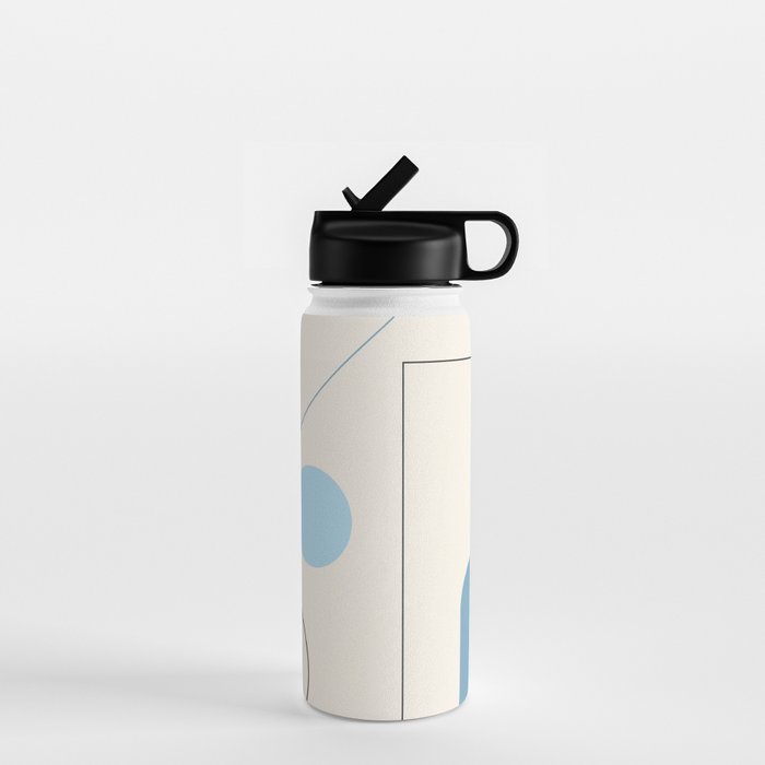 minimal geometric art 3 Water Bottle Gallery Image 1