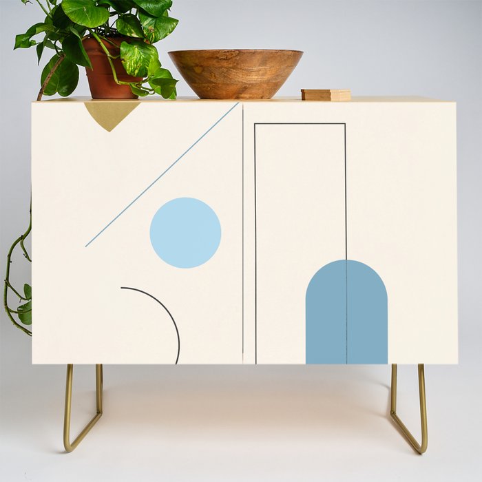 minimal geometric art 3 Credenza Gallery Image 1