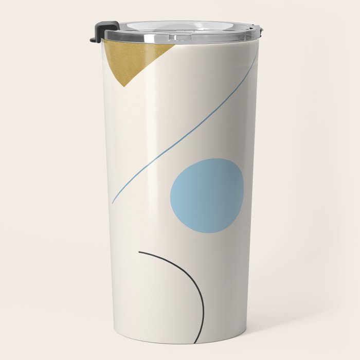 minimal geometric art 3 Travel Mug Gallery Image 3