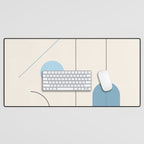 minimal geometric art 3 Desk Mat Gallery Image 1