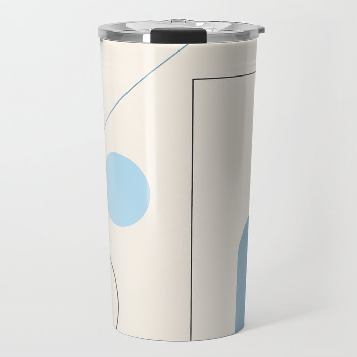 minimal geometric art 3 Travel Mug Gallery Image 1