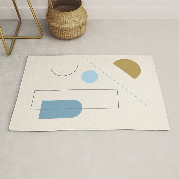 minimal geometric art 3 Rug Gallery Image 1