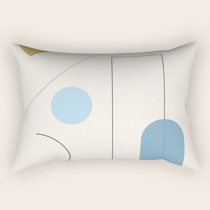 minimal geometric art 3 Rectangular Pillow Gallery Image 2