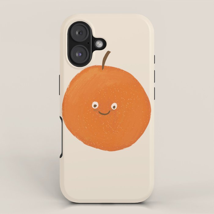Kawaii Orange iPhone Case Gallery Image 1
