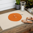 Kawaii Orange Outdoor Rug Gallery Image 2