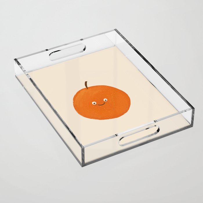Kawaii Orange Acrylic Tray Gallery Image 1