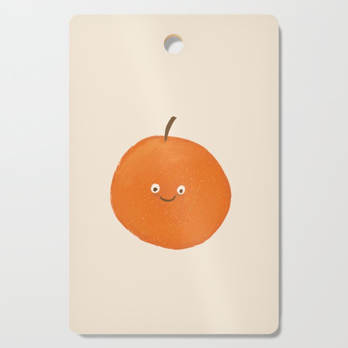 Kawaii Orange Cutting Board Gallery Image 1