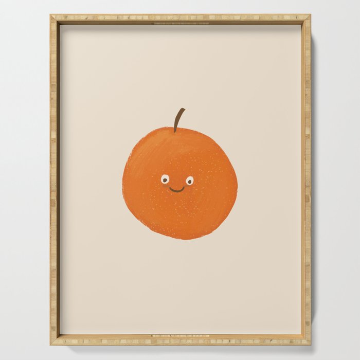 Kawaii Orange Serving Tray Gallery Image 1