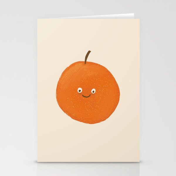 Kawaii Orange Stationery Card Gallery Image 2