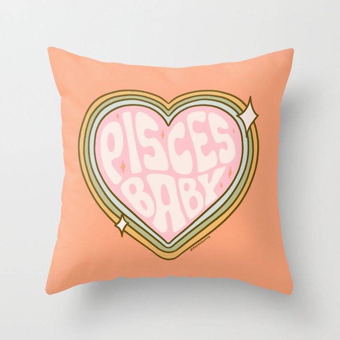 Pisces Baby Throw Pillow Gallery Image 1