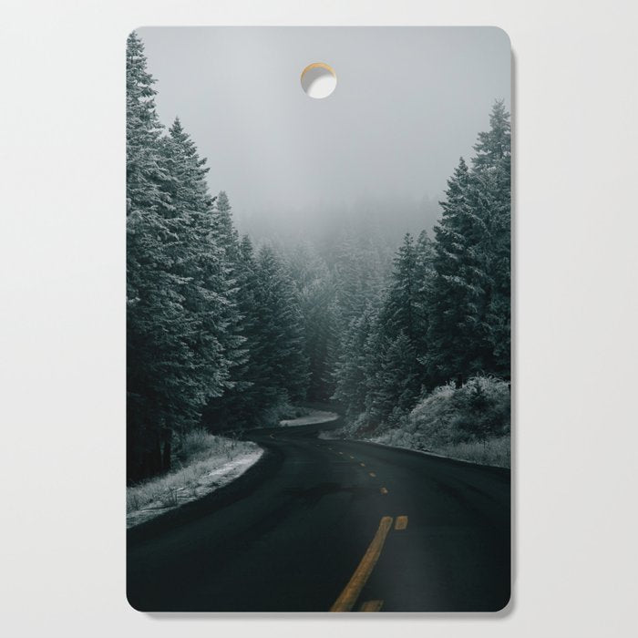 Winter Road Cutting Board Gallery Image 1