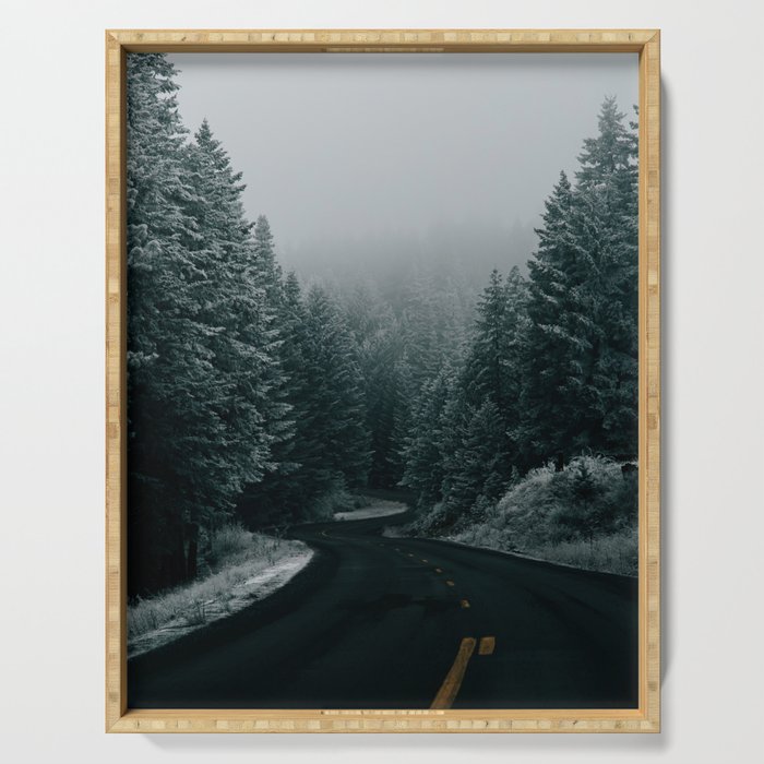 Winter Road Serving Tray Gallery Image 1